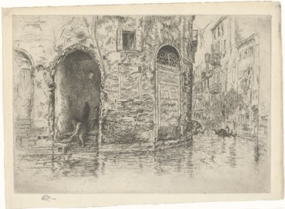 The Two Doorways. First Venice Series Plate 2 (of 12) by James Abbott McNeill Whistler