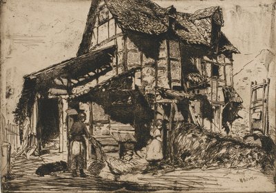 The Unsafe Tenement. One of the Twelve Etchings from Nature. The French Set by James Abbott McNeill Whistler