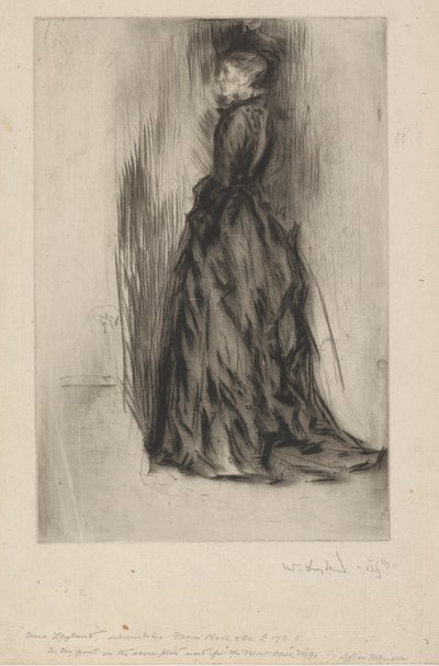 The Velvet Dress Mrs. Leyland by James Abbott McNeill Whistler