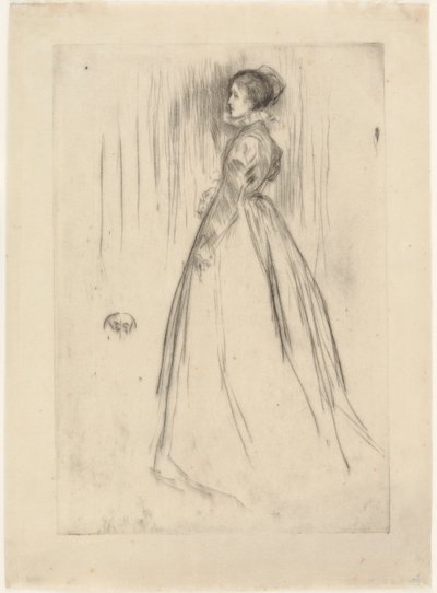 The Velvet Dress Mrs. Leyland by James Abbott McNeill Whistler