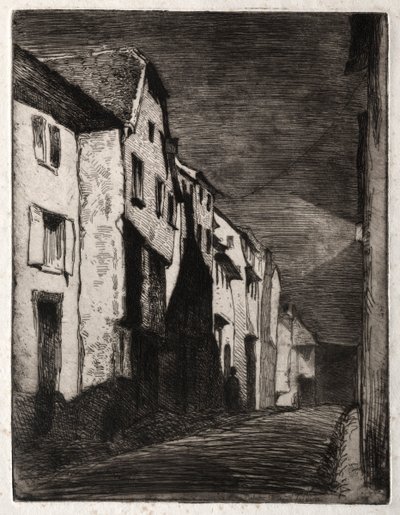Twelve Etchings from Nature: Street in Saverne by James Abbott McNeill Whistler
