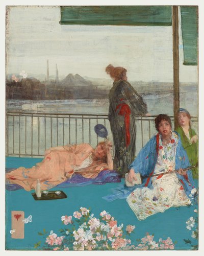 Variations in Flesh Colour and Green - The Balcony by James Abbott McNeill Whistler