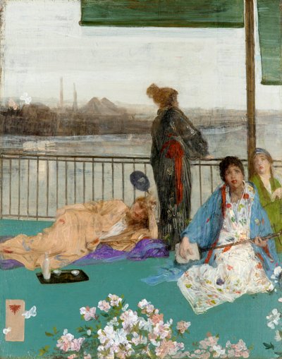 Variations in Flesh Colour and Green: The Balcony by James Abbott McNeill Whistler
