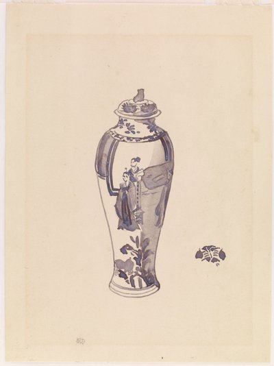 Vase with slightly bulging body by James Abbott McNeill Whistler