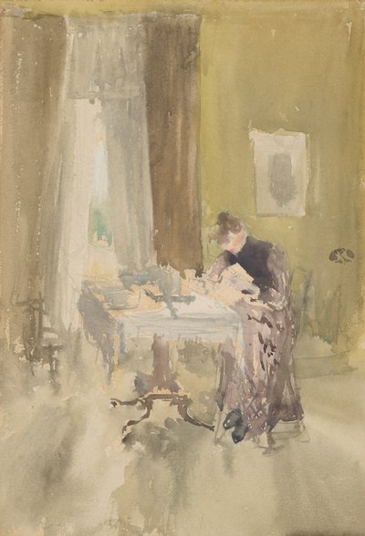 Violet and Amber - Tea by James Abbott McNeill Whistler