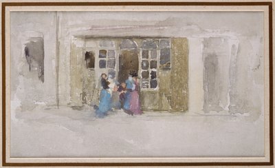 Women and Children at a Shop Door by James Abbott McNeill Whistler