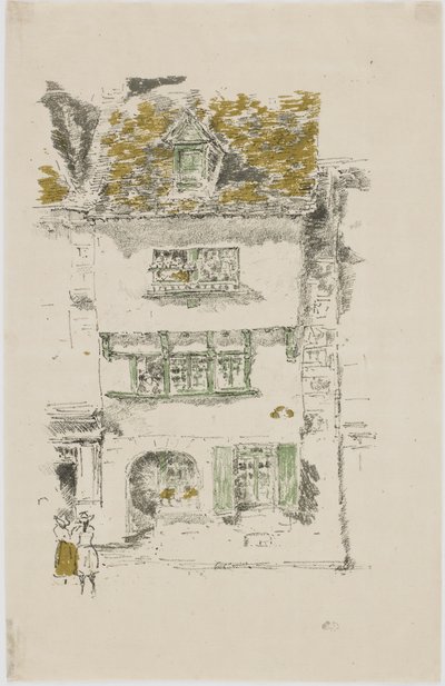 Yellow House, Lannion, 1893 by James Abbott McNeill Whistler
