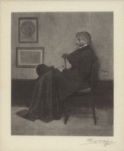 Thomas Carlyle by James Abbott McNeill & Wolf Henry (1852 1916) Whistler