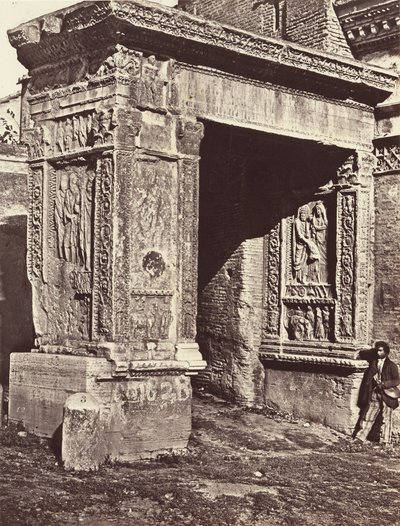 The Arch of Septimius Severus at the Velabrum, Known as the Arch of the Goldsmiths by James Anderson