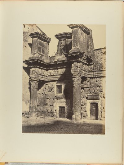 The Temple of Minerva at the Forum of Nerva by James Anderson