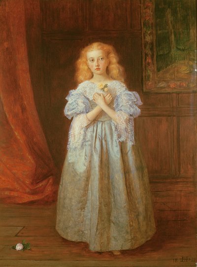 The Little Girl Who Sat for Van Dyck, 1868 by James Archer
