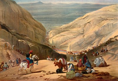 Army Emerging from the Shutargardan Pass into the Logar Valley by James Atkinson