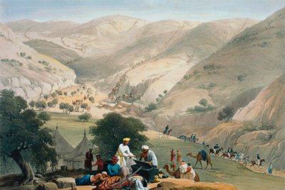 Encampment of the 1st Bengal European Regiment, First Anglo-Afghan War 1838-1842 by James Atkinson