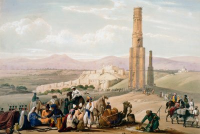 Fortress and citadel of Ghazni, First Anglo-Afghan War, 1838-1842 c1850 by James Atkinson