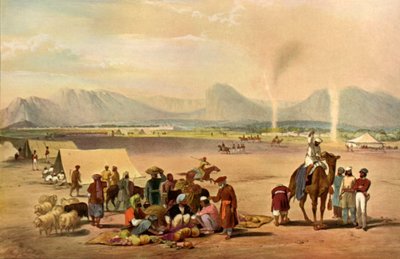 The City of Kandahar Looking from the South Towards Baba Wali Mountain by James Atkinson
