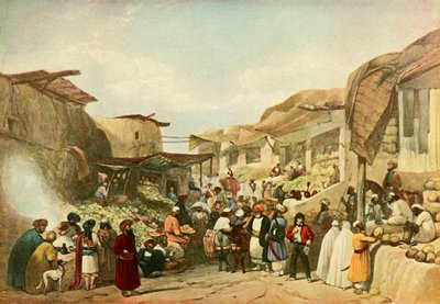 The Main Street in the Bazaar at Kabul in the Fruit Season by James Atkinson