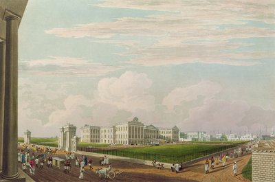 A View of Government House, Calcutta, 1826, engraved by Robert Havell the Younger by James Baillie Fraser