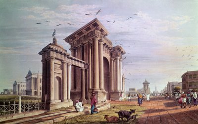Court House Street, Calcutta by James Baillie Fraser