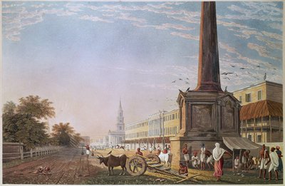Writers Buildings, Calcutta, Engraved by Robert Havell, Pub. 1824 by James Baillie after Fraser