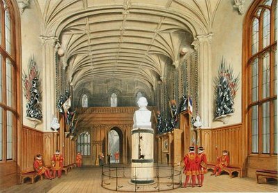 The Guard Chamber, Windsor Castle by James Baker (after) Pyne