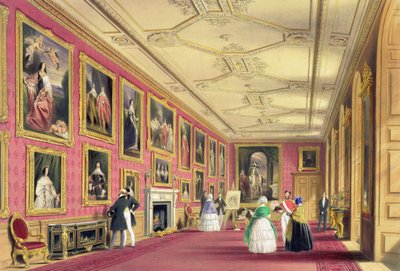 The Vandyke Room, Windsor Castle by James Baker (after) Pyne