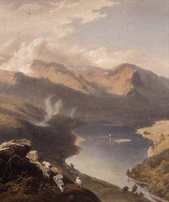 Grasmere from Langdale Fell (detail), from The English Lake District, 1853 by James Baker Pyne