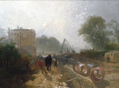 Laying Monster Tubes from the New River by James Baker Pyne
