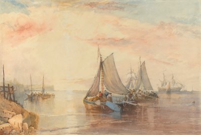 Shipping in a Calm by James Baker Pyne