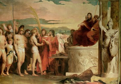 Crowning the Victors at Olympia: Detail of the Victors Being Crowned Before the Hellanodicae by James Barry