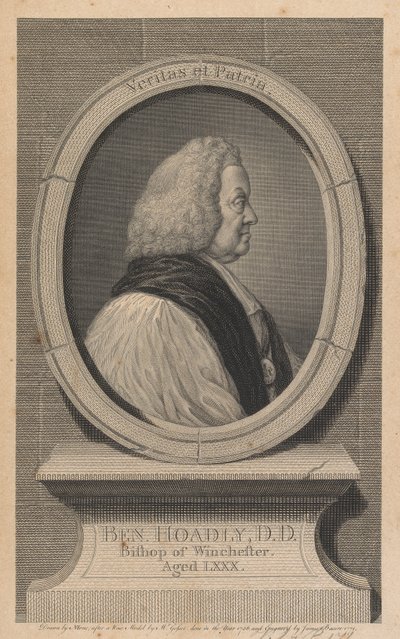 Benjamin Hoadly, Bishop of Winchester by James Basire