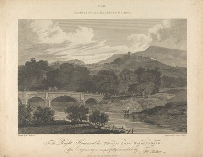 Clitheros from Eadsford Bridge by James Basire
