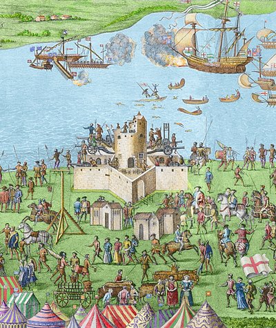 The Sinking of the Mary Rose during the Battle of the Solent, 1545 by James Basire
