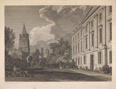 View of the Cathedral of Christ Church and Part of Corpus Christi College by James Basire