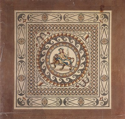 Roman tessellated pavement, discovered in Leadenhall Street, London, 1804 by James Basire II