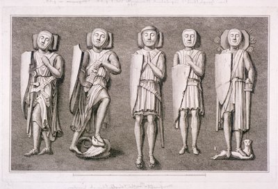 Five Effigies of Knights from Temple Church, London by James Basire I