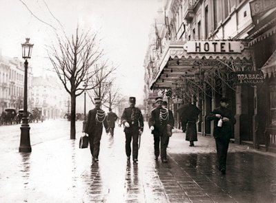 Guards on the Street, Brussels by James Batkin