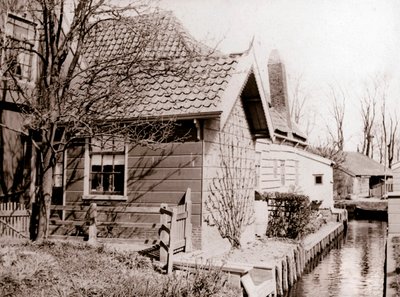 House on a Canal Bank, Broek, Netherlands, 1898 by James Batkin