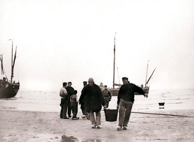 Men on the Shore, Scheveningen, Netherlands by James Batkin