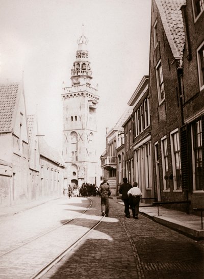 Street scene, Monnickendam, Netherlands, 1898 by James Batkin