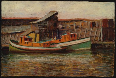Nautical Scene - Tug Boats by James Bolivar Needham