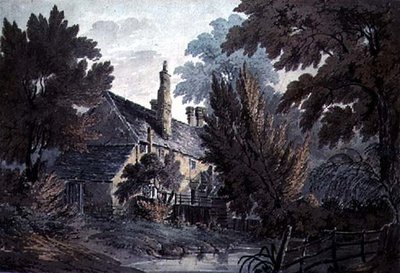 Landscape with house by a pond, 19th century by James Bourne