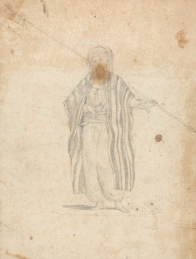 Man Wearing a Burnoose and Carrying a Spear by James Bruce