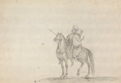 Man on Horseback Carrying a Spear by James Bruce