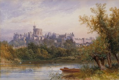 A View of Windsor Castle from the Thames by James Burrell Smith