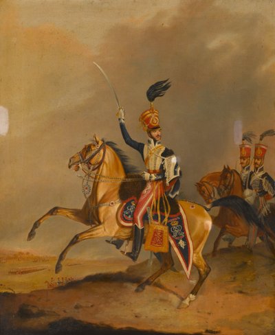 Officer of the 15th Light Dragoons (Hussars) by James Canterbury (attrib. to) Pardon