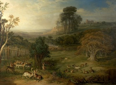 A Dewy Morning (The Duel of the Stags), 1849 by James Charles Ward