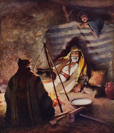 A House of Hair, Interior of Bedouin Tent by James Clark