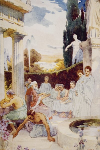 The Academy at Athens, illustration from 