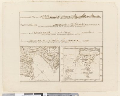 Four Profiles of the Coast of Terra del Fuego, a Plan of Success Bay in Strait le Maire, a Chart of the S.E. Part of Terra del Fuego by James Cook