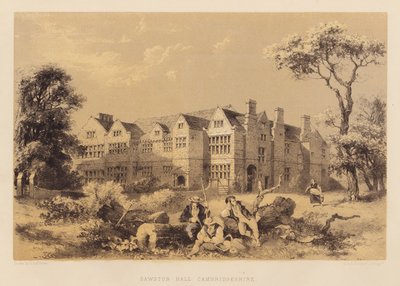 Sawston Hall, Cambridgeshire by James Dafforne